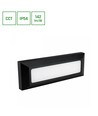 6W LED Treppenlicht, CCT - 3 Lichtfarben, IP54, schwarz, Außenwandleuchte