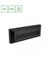 6W Encanta Asymmetric CCT Wandleuchte - IP54, schwarz, 750lm, 3 Lichtfarben, Fassade/Außen