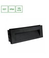 6W Einbau-Treppenlicht CCT - 3 Lichtfarben, IP54, Schwarz, 23 x 8,4 x 5,2 cm, 230V