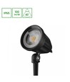 FLORI Ligero 6W Gartenlampe - schwarz, mit Erdspieß, 40° Abstrahlwinkel, IP65, 230V