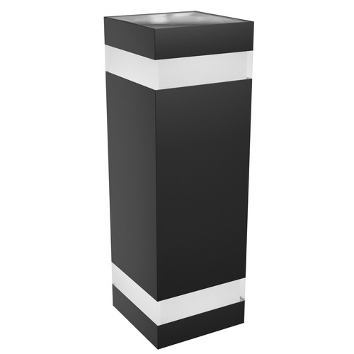 18W Torre Ring Wandleuchte - IP54 Außenbereich, CCT, quadratisch, 3 Lichtfarben, schwarz, Up/Down, inkl. Leuchtmittel