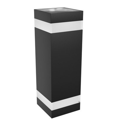 18W Torre Ring Wandleuchte - IP54 Außenbereich, CCT, quadratisch, 3 Lichtfarben, schwarz, Up/Down, inkl. Leuchtmittel