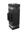 18W Torre Ring Wandleuchte - IP54 Außenbereich, CCT, quadratisch, 3 Lichtfarben, schwarz, Up/Down, inkl. Leuchtmittel
