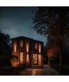 18W Torre Ring Wandleuchte - IP54 Außenbereich, CCT, quadratisch, 3 Lichtfarben, schwarz, Up/Down, inkl. Leuchtmittel