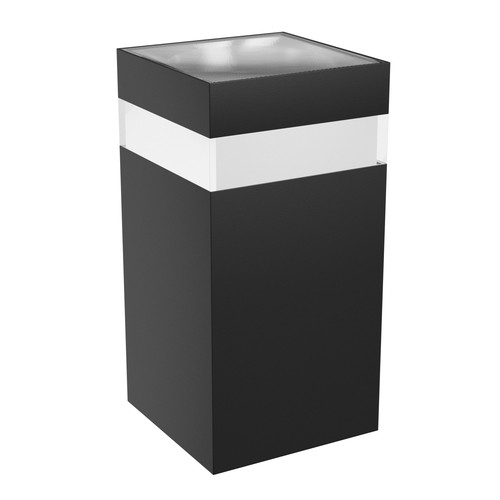 9W Torre Ring Wandleuchte - IP54 Außenbereich, CCT, quadratisch, 3 Lichtfarben, schwarz, inkl. Leuchtmittel
