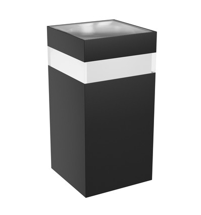 9W Torre Ring Wandleuchte - IP54 Außenbereich, CCT, quadratisch, 3 Lichtfarben, schwarz, inkl. Leuchtmittel