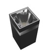 9W Torre Ring Wandleuchte - IP54 Außenbereich, CCT, quadratisch, 3 Lichtfarben, schwarz, inkl. Leuchtmittel