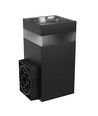 9W Torre Ring Wandleuchte - IP54 Außenbereich, CCT, quadratisch, 3 Lichtfarben, schwarz, inkl. Leuchtmittel