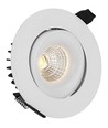 9W Ø11,5cm Einbaustrahler RA90 - 12V-24V, Lochausschnitt: Ø9,5 cm, Maße: Ø11,5 cm, weißer Rand
