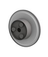 12W Wandleuchte - IP44 Außenbereich, Ø18cm, 3 Lichtfarben, grau, CCT