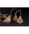 165 cm warmweißes LED-Weihnachtsbaum-Lichterkette aus Holz - 10 LED, für Innen, batteriebetrieben
