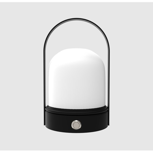 Wiederaufladbare LED-Tischlampe Innen/Außen - Schwarz, dimmbar, IP54 für den Außenbereich