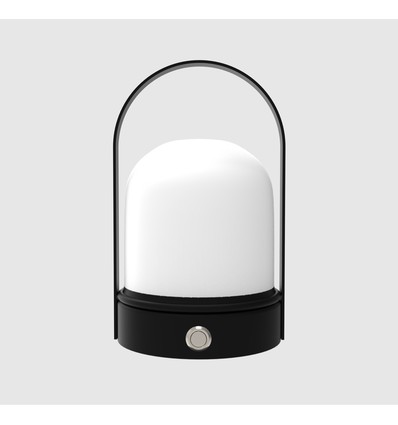 Wiederaufladbare LED-Tischlampe Innen/Außen - Schwarz, dimmbar, IP54 für den Außenbereich