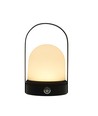 Wiederaufladbare LED-Tischlampe Innen/Außen - Schwarz, dimmbar, IP54 für den Außenbereich