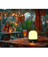 Wiederaufladbare LED-Tischlampe Innen/Außen - Schwarz, dimmbar, IP54 für den Außenbereich