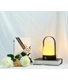 Wiederaufladbare LED-Tischlampe Innen/Außen - Schwarz, dimmbar, IP54 für den Außenbereich