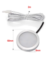 Ø6cm Sono60 Möbelspot RA92 - 12V DC, Maße: Ø6 cm, Aufbaumontage, Schrankbeleuchtung, gebürsteter Stahl