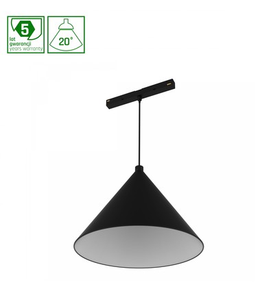 6W SHIFT HANGIT CONE Pendelleuchte für 48V Schienensystem - 3000K, RA90, 20 Grad, 48V