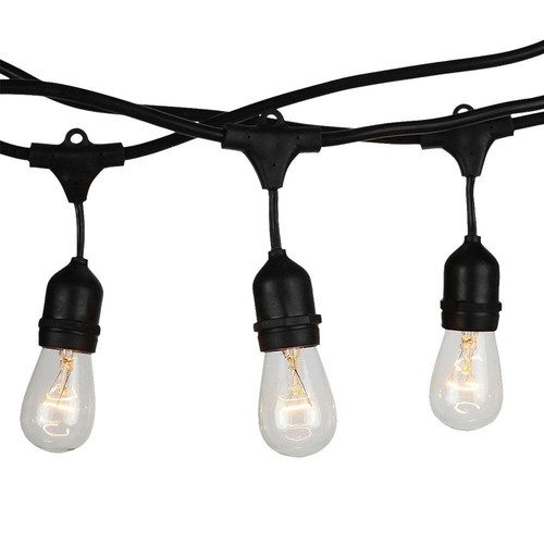 V-Tac Lichterkette für 10 Stück E27 Lampen - 5 Meter, IP54, 230V, ohne Leuchtmittel