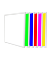 60x60 RGB+CCT LED-Panel, 36W - Weißer Rahmen