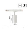 6W SMART 48V Schienenspot für Shift System - CCT, 24 Grad, RA90, 5 Jahre Garantie