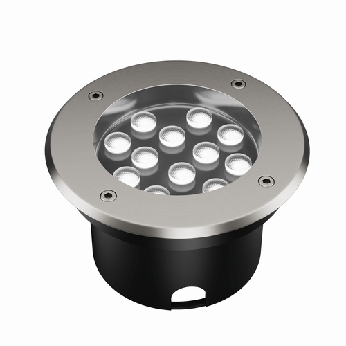 LEDlife Einbaustrahler - 12W, rund, Edelstahl, 24V AC/DC