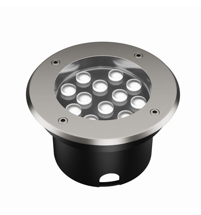 LEDlife Einbaustrahler - 12W, rund, Edelstahl, 24V AC/DC