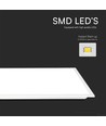 120x30 hintergrundbeleuchtetes LED-Panel, 40W - 120lm/W, weißer Rahmen