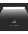 120x30 hintergrundbeleuchtetes LED-Panel, 40W - 120lm/W, weißer Rahmen