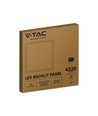 V-Tac 60x60 hinterleuchtetes LED-Panel - 36W, weißer Rahmen