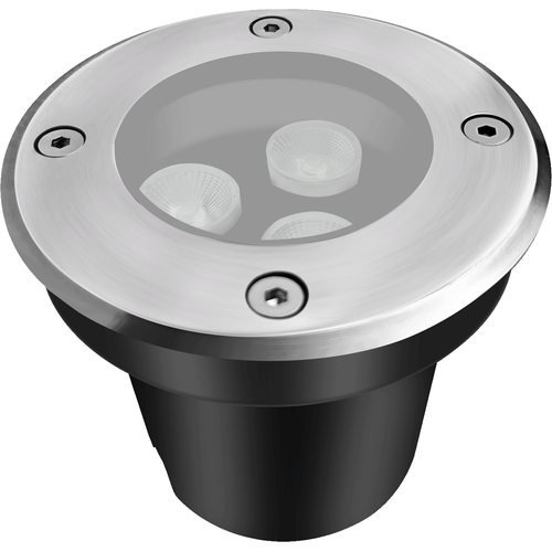 LEDlife Einbau-Spot - 3W, rund, Edelstahl, 24V AC/DC
