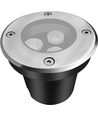 LEDlife Einbau-Spot - 3W, rund, Edelstahl, 24V AC/DC