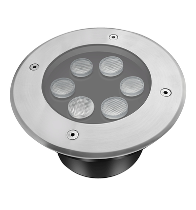 LEDlife Einbaustrahler - 6W, rund, Edelstahl, 24V AC/DC