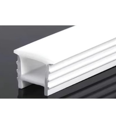 Silikonprofil 18x13 zum Einfräsen - Pro Meter, Ausschnittmaß 14x14mm, passend für 8-10mm breite LED Strips
