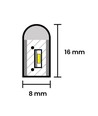9W pro Meter Warmweiß 8x16 CLIP-ON Neon Flex LED - 230V, IP67