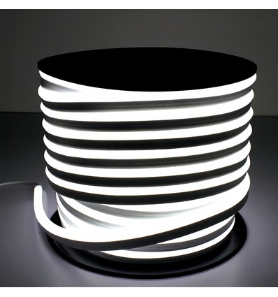 Neutralweiß 8x16 CLIP-ON Neon Flex LED - 9W pro Meter, IP67, 230V