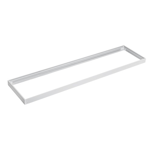 Rahmen für 120x30 LED-Panel - Schnelle Montage, Kunststoffecken, ohne sichtbare Schrauben, weißer Rand