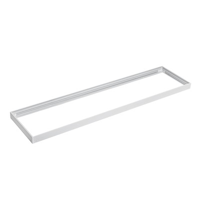 Rahmen für 120x30 LED-Panel - Schnelle Montage, Kunststoffecken, ohne sichtbare Schrauben, weißer Rand