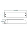 36W dimmbarer LED-Treiber - Triac Phasenanschnitt/abschnitt + Push-Dim, passend für unsere großen 29W+36W LED-Panels