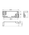 Lifud 20W / 400-550mA dimmbarer LED-Treiber - 25-40V, Triac Phasenanschnitt/abschnitt, flickerfrei