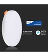 12W Ø12cm LED Einbaupanel - Samsung LED-Chip, Ausschnitt: Ø7,5 cm, Maße: Ø12 cm