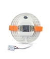 12W Ø12cm LED Einbaupanel - Samsung LED-Chip, Ausschnitt: Ø7,5 cm, Maße: Ø12 cm