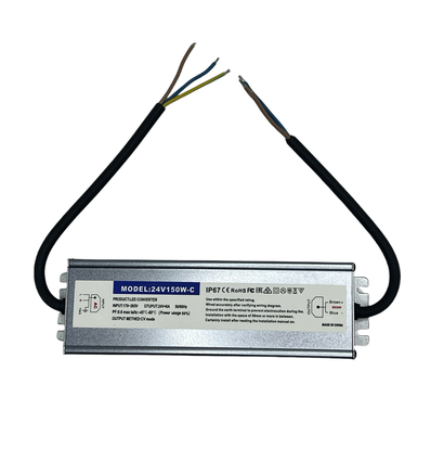150W / 24V DC Netzteil - 6.25A, IP67 wasserdicht