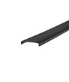Aluprofil 50x20 zum Einlassen - 1 Meter, schwarz, inkl. schwarzer Abdeckung