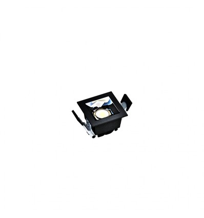 GRID Model S - Eingelassener Grid 47x45x45 mm, 4W, 45° schwarz ohne Lichtquelle