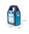 Notlicht mit Batterie und Solarpanel - Inkl. 3 LED-Lampen, Projektor, großes Solarpanel, Powerbank