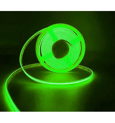 5m 10W/m Grüner COB-LED-Streifen - 24V DC, IP67, 320 LEDs pro Meter, COB LED