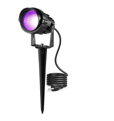 10W LED-Fluter - IP65, Schwarz, Arbeitsleuchte, UV 395nm, ultraviolett