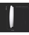 24W Runde LED-Deckenleuchte - Ø35cm, CCT, 3 Lichtfarben