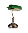 V-Tac Klassische Schreibtischlampe - Grünes Glas, 1,5 Meter Kabel, E27 Fassung, ohne Leuchtmittel, max. 60W